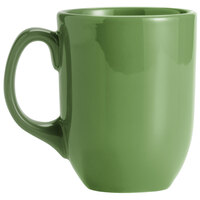 Libbey 903046904 Cantina 11 oz. Sage Uncarved Porcelain Mug - 12/Case