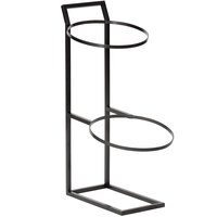 GET Enterprises MTS-28-MG Urban Renewal 11 1/2" x 28" Two Tier Round Basket Merchandising Stand