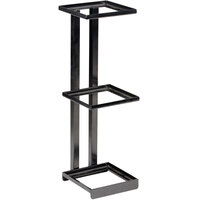 GET Enterprises MTS-20S-MG Urban Renewal 6 1/4" x 6 1/4" x 20 1/2" Metal Gray Square 3-Tier Merchandiser Stand