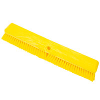 Carlisle 41890EC04 Sparta Omni Sweep Yellow 18" Push Broom Head with Polyester Unflagged Bristles