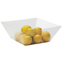 GET Enterprises PL-12-CL 12" x 12" x 4 1/2" Clear Plastic Liner for 12" Square Bowl - 48/Case