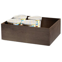 GET Enterprises WB-1294WD-GA Urban Renewal 12" x 9" x 4" Gray Ash Rectangular Stackable Wood Display Box