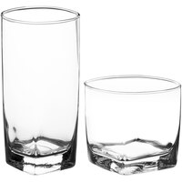 Acopa Cube Rocks / Old Fashioned and Beverage Glass Set - 24/Set