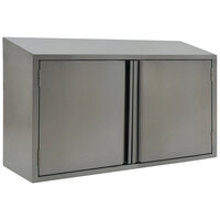 Eagle Group WCH-48 48" Stainless Steel Wall Cabinet with Hinged Doors