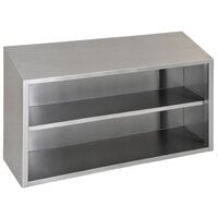 Eagle Group WCO-48 48" Stainless Steel Open Wall Cabinet