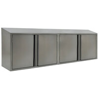 Eagle Group WCH-84 84" Stainless Steel Wall Cabinet with Hinged Doors