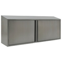 Eagle Group WCH-72 72" Stainless Steel Wall Cabinet with Hinged Doors