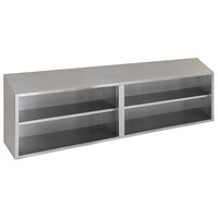 Eagle Group WCO-84 84" Stainless Steel Open Wall Cabinet