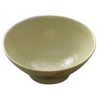 Thunder Group 5706 Gold Orchid 16 oz. Round Melamine Soup Bowl - 12/Case