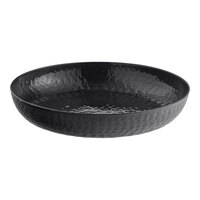 American Metalcraft ASEAB12 12" Round Black Hammered Aluminum Seafood Tray