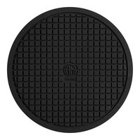 American Metalcraft TRVR8 8" Round Heat-Resistant Black Silicone Trivet