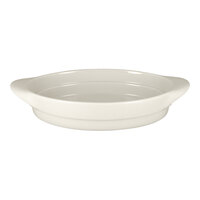 RAK Porcelain Chef's Fusion 10" Sand White Oval Serving Dish - 3/Case