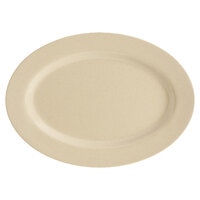 GET M-4010-S 16 1/4" x 12" Tahoe Oval Sandstone Platter - 12/Case