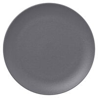 RAK Porcelain NFNNPR21GY Neo Fusion 8 1/4" Stone Gray Porcelain Flat Coupe Plate - 12/Case