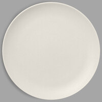 RAK Porcelain NFNNPR29WH Neo Fusion 11 3/8" Sand White Porcelain Flat Coupe Plate   - 12/Case