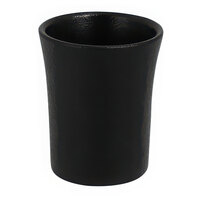 RAK Porcelain NFSPCU09BK Neo Fusion 3.1 oz. Volcano Black Porcelain Cup - 12/Case