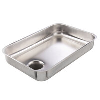 Avantco 177MG22PAN #22 Stainless Steel Food Pan for MG22 Meat Grinder