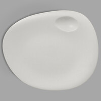 RAK Porcelain NFNBFP31WH Neo Fusion 12 3/16" Sand White Porcelain Coupe Plate - 6/Case