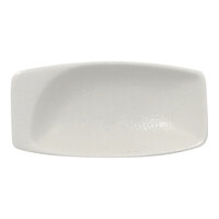 RAK Porcelain NFMZMR11WH Neo Fusion 4 1/4" x 2 1/8" Sand White Porcelain Mini Rectangular Dish - 6/Case