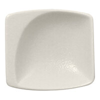 RAK Porcelain NFMZMS08WH Neo Fusion 3 1/8" x 2 15/16" Sand White Porcelain Mini Square Dish - 6/Case