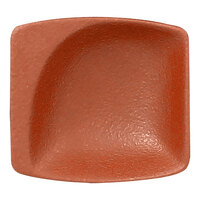 RAK Porcelain NFMZMS08BW Neo Fusion 3 1/8" x 2 15/16" Terra Brown Porcelain Mini Square Dish - 6/Case