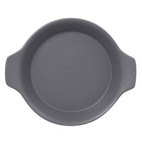 RAK Porcelain NFOPRD16GY Neo Fusion 8 7/16" x 7 1/8" Stone Gray Porcelain Dish with Handles - 12/Case