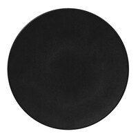 RAK Porcelain NFSPCP29BK Neo Fusion 11 3/8" Volcano Black Porcelain Flat Plate - 6/Case