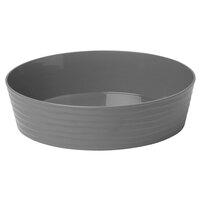 American Metalcraft B12G Del Mar 3.7 Qt. Round Gray Plastic Stackable Serving Bowl