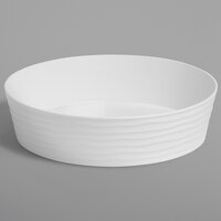 American Metalcraft B12W Del Mar 3.7 Qt. Round White Plastic Stackable Serving Bowl