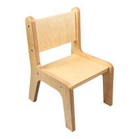 Whitney Brothers CR2514N Whitney Plus 14" Wood Children's Chair with Natural Seat and Back