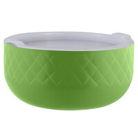 Bon Chef Diamond Collection Cold Wave 3.4 Qt. Lime Green Triple Wall Bowl with Cover