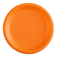 Creative Converting 28191011 7" Sunkissed Orange Plastic Plate - 240/Case