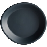 Carlisle 5310138 Ridge 10" Slate Melamine Coupe Plate - 12/Case