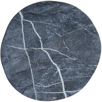 Carlisle 5310472 Ridge 9" Soapstone Melamine Rimless Plate - 12/Case