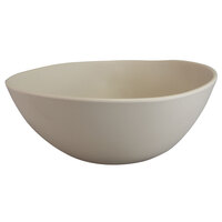 Elite Global Solutions B275076-V Morocco 1 Qt. Round Matte Vanilla Slanted Melamine Bowl - 6/Case