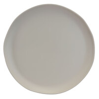 Elite Global Solutions B182106-V Morocco 10 3/4" Round Matte Vanilla Melamine Plate - 6/Case