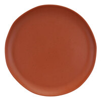 Elite Global Solutions B183140-STCS Morocco 14" Round Matte Sunburn Terra Cotta Speckled Melamine Plate - 6/Case