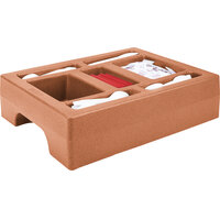 Cambro LCDCH10157 Coffee Beige Condiment Holder for Cambro 1000LCD / UC1000