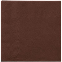 Hoffmaster 180354 Chocolate Brown Beverage / Cocktail Napkin - 250/Pack