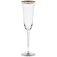 10 Strawberry Street Windsor 5.5 oz. Gold Band Champagne Flute - 4/Pack