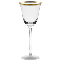 10 Strawberry Street Windsor 6 oz. Gold Band White Wine Glass - 4/Pack