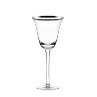 10 Strawberry Street Windsor 8 oz. Silver Band Red Wine Glass - 4/Pack