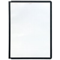 Durable 566601 Black Letter Sized Panels for SHERPA and VARIO Reference Systems - 5/Pack