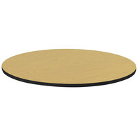 Correll Round Fusion Maple Finish High Pressure Bar & Cafe Table Top