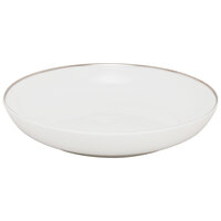 10 Strawberry Street CPSL0003 Coupe Silver Line 20 oz. Silver Porcelain Soup Bowl - 24/Case