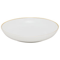 10 Strawberry Street CPGL0003 Coupe Gold Line 20 oz. Gold Porcelain Soup Bowl - 24/Case