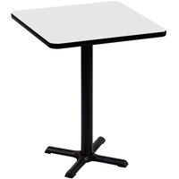 Correll 30" Square White Finish Standard Height High Pressure Cafe / Breakroom Table