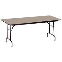 Correll 18" x 60" Savannah Sand Finish Premium Laminate 3/4" High Pressure Heavy-Duty Folding Table