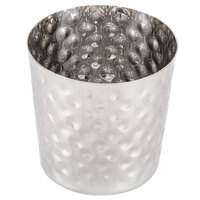 American Metalcraft FFHM37 3 3/8" Hammered Stainless Steel French Fry Cup