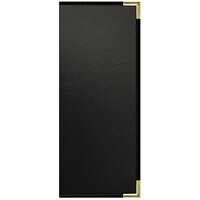 H. Risch, Inc. OM-PKT-2V Oakmont 4 1/4" x 11" Customizable 2 View Menu Cover